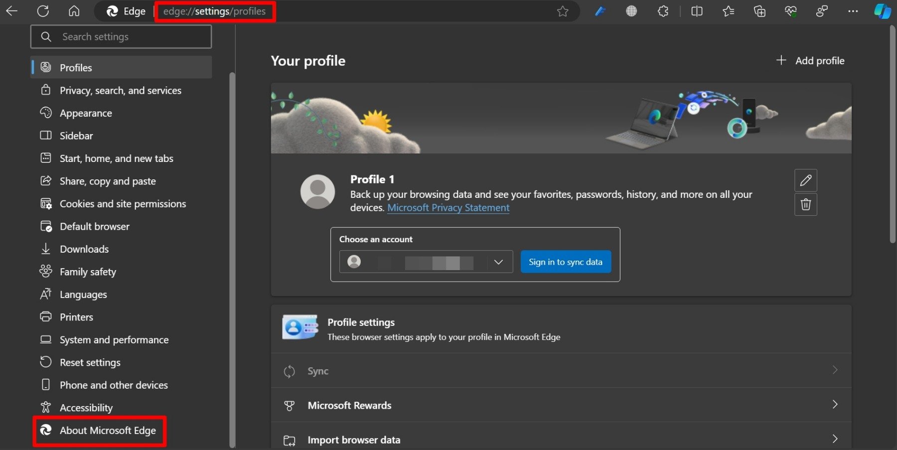 Über Microsoft Edge