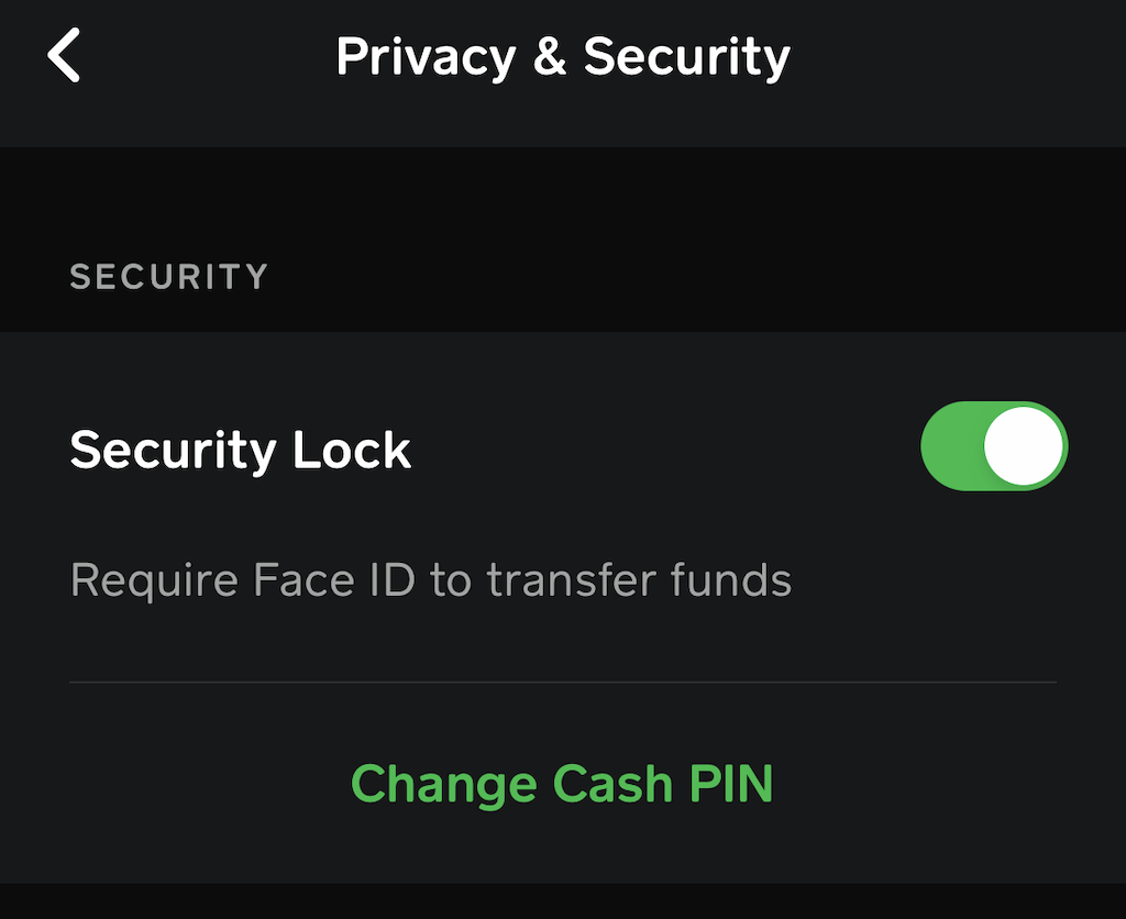 Changer le code PIN Cash App