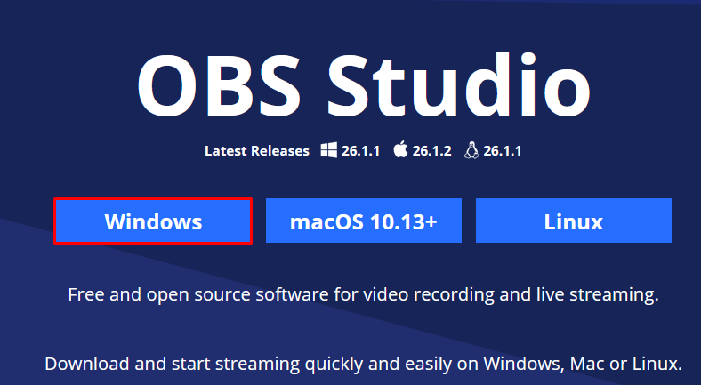 Download OBS Studio