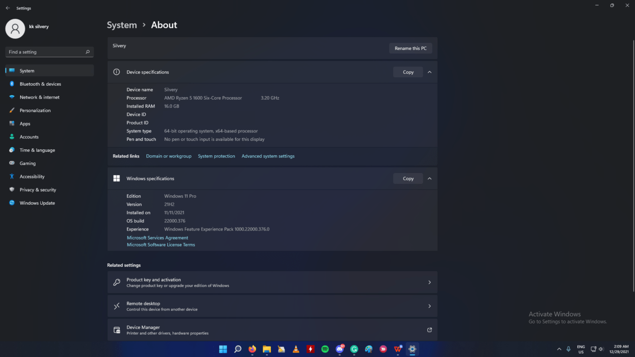 Sistema operativo Windows 11