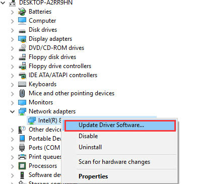 Atualizar Driver de Rede (Apenas para PC)