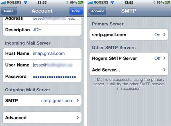 Problemi nell'invio di e-mail tramite Wi-Fi