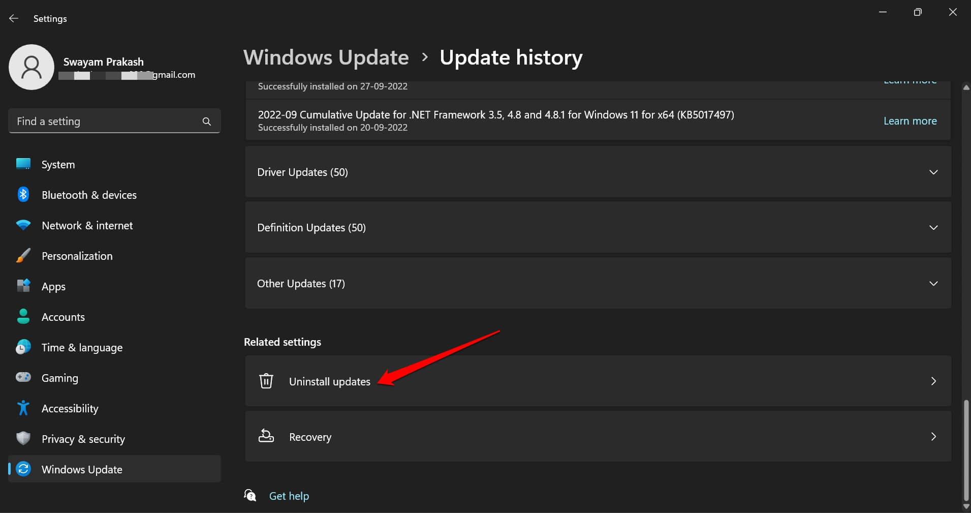 Windows Update deinstallieren