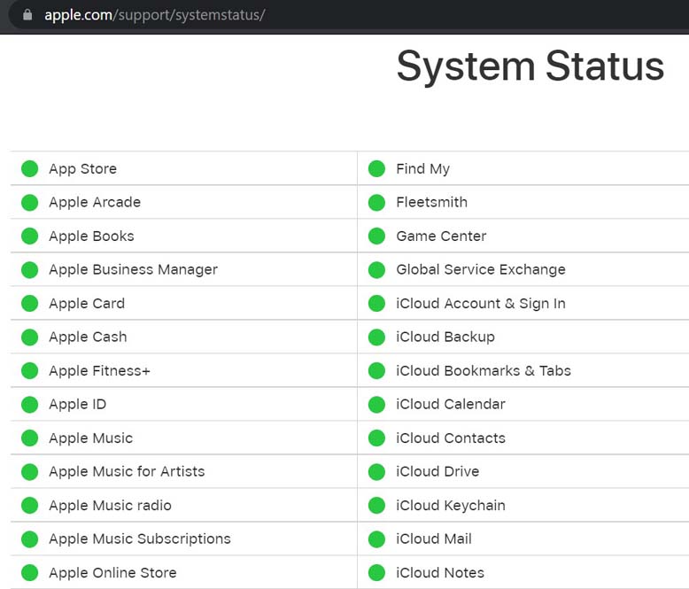 server di sistema apple