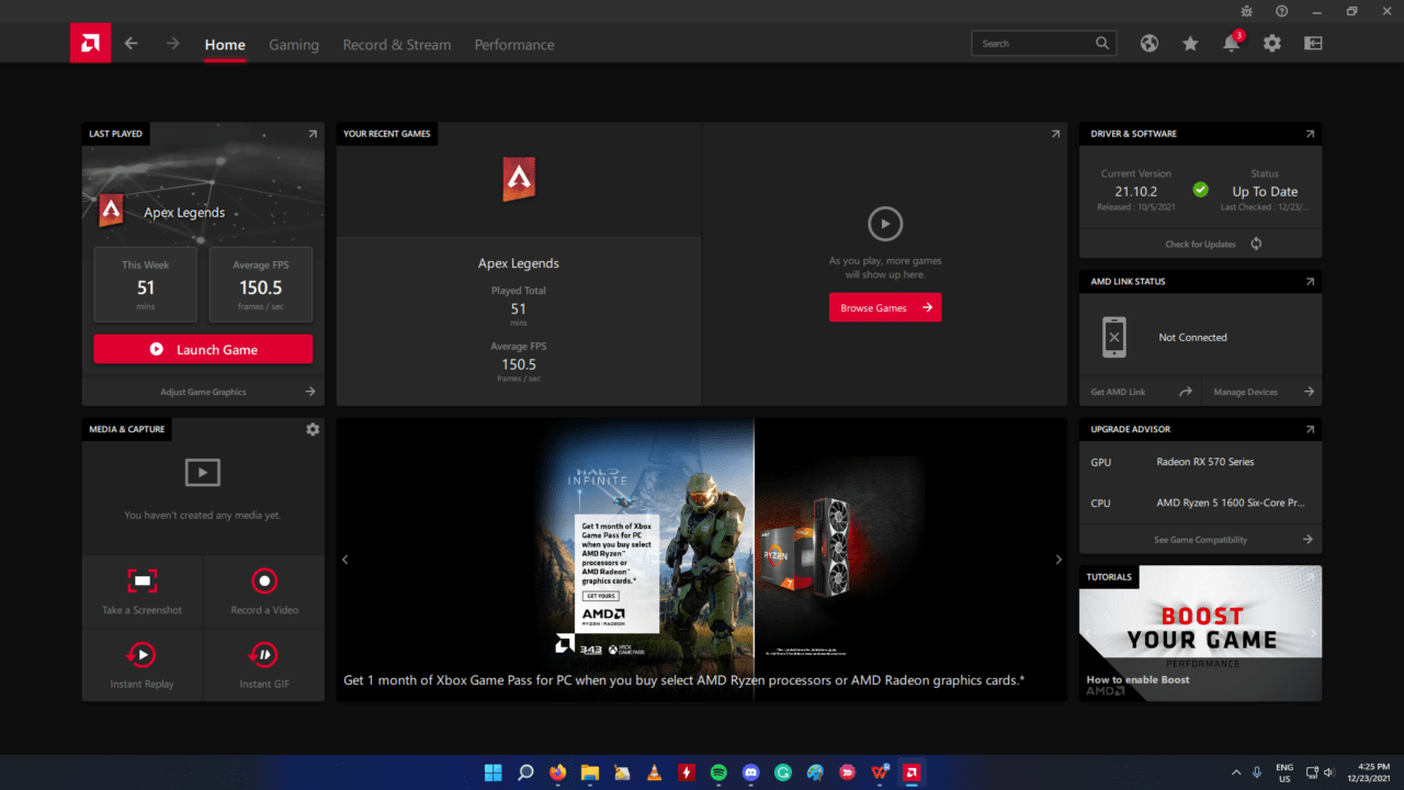 Windows 11 GPU AMD