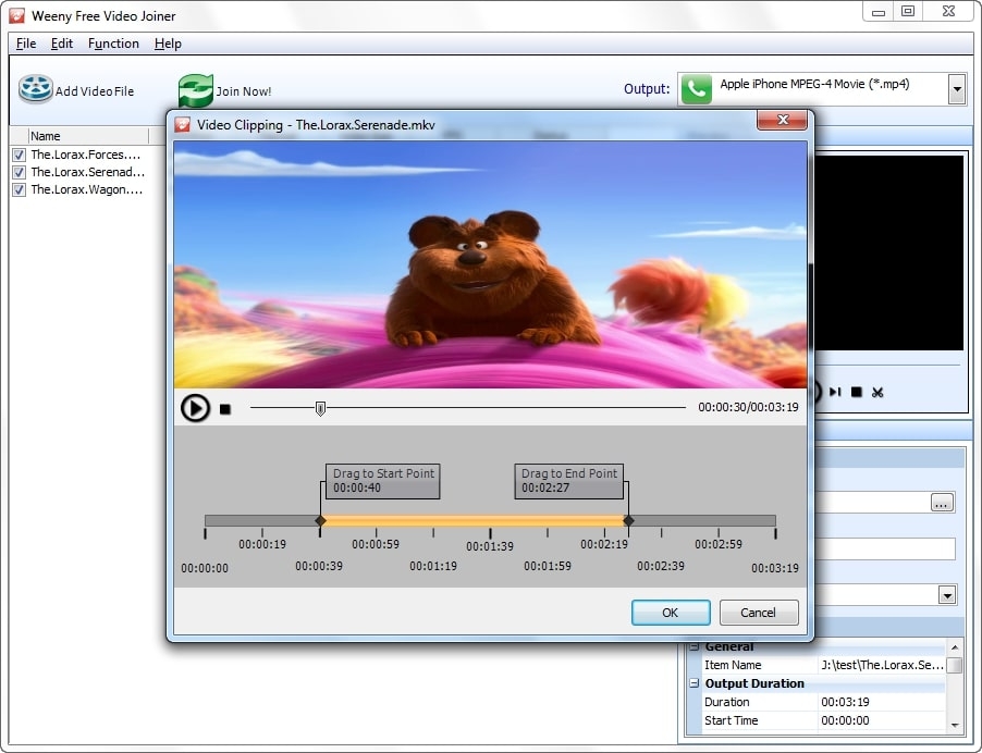 Weeny Free Video Joiner - Meilleur Fusionneur de Vidéo Gratuit