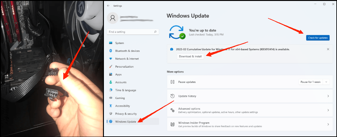 Nach der Installation der Updates starten Sie Ihren PC neu, um zu sehen, ob es bei dem Lüfterproblem hilft.