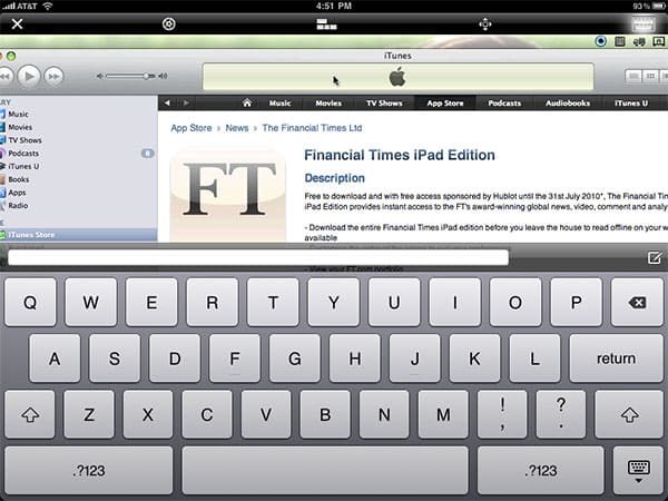 iPhone + iPad Gems : Financial Times, iTeleport, Mars Globe/HD, Osfoora HD + Reeder pour iPad