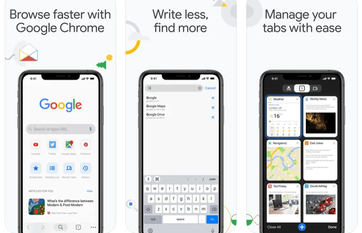 Chrome für iPhone