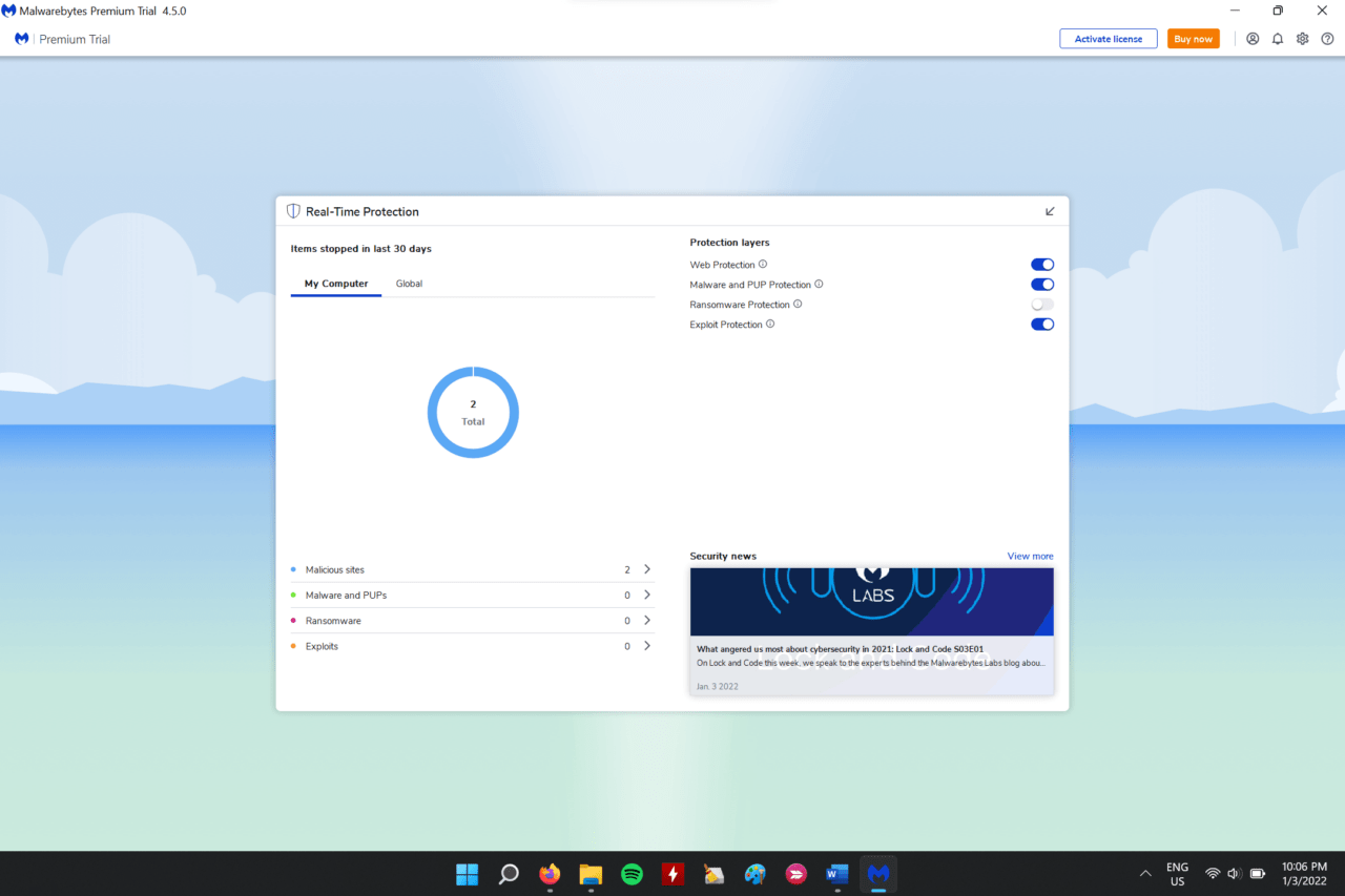 Antivirus-Scanergebnisse
