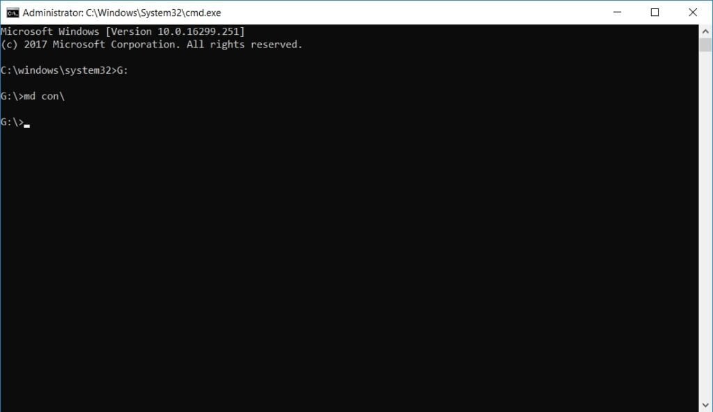 Windows 10で削除できないフォルダーを作成