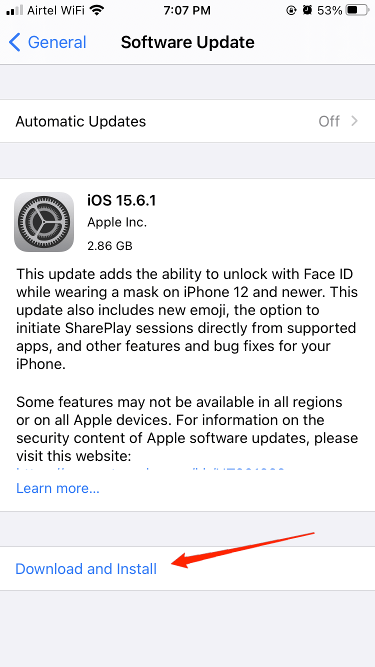 ソフトウェアアップデートをダウンロード iPhone