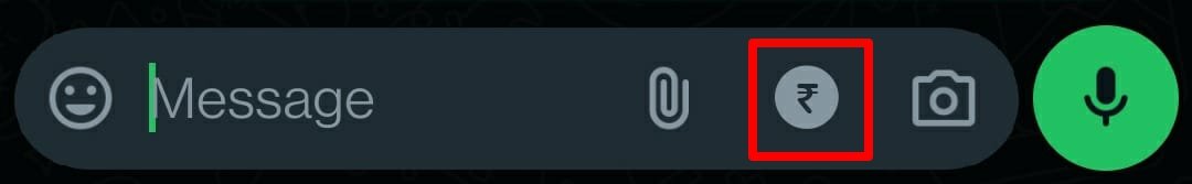 enviar pago a un contacto de WhatsApp en el chat