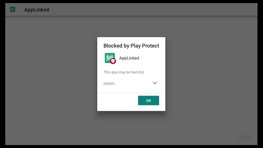 AppLinked est Bloqué par Play Protect - Codes AppLinked