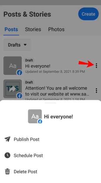 ¿Cómo encontrar borradores de Facebook en PC/Móvil?