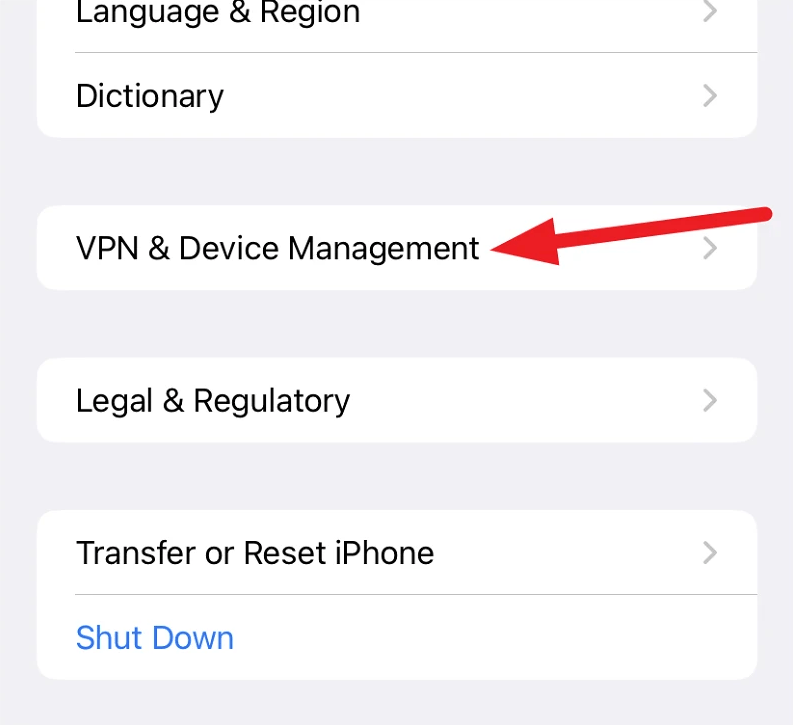 vpn y otras configuraciones del iphone