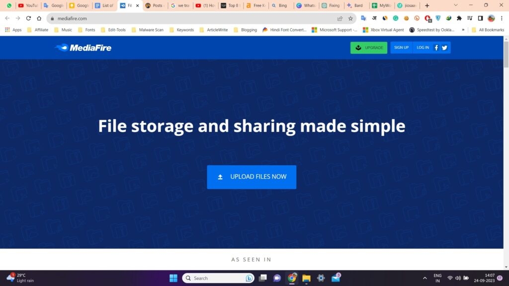 MediaFire - Migliori alternative ad Anonfiles