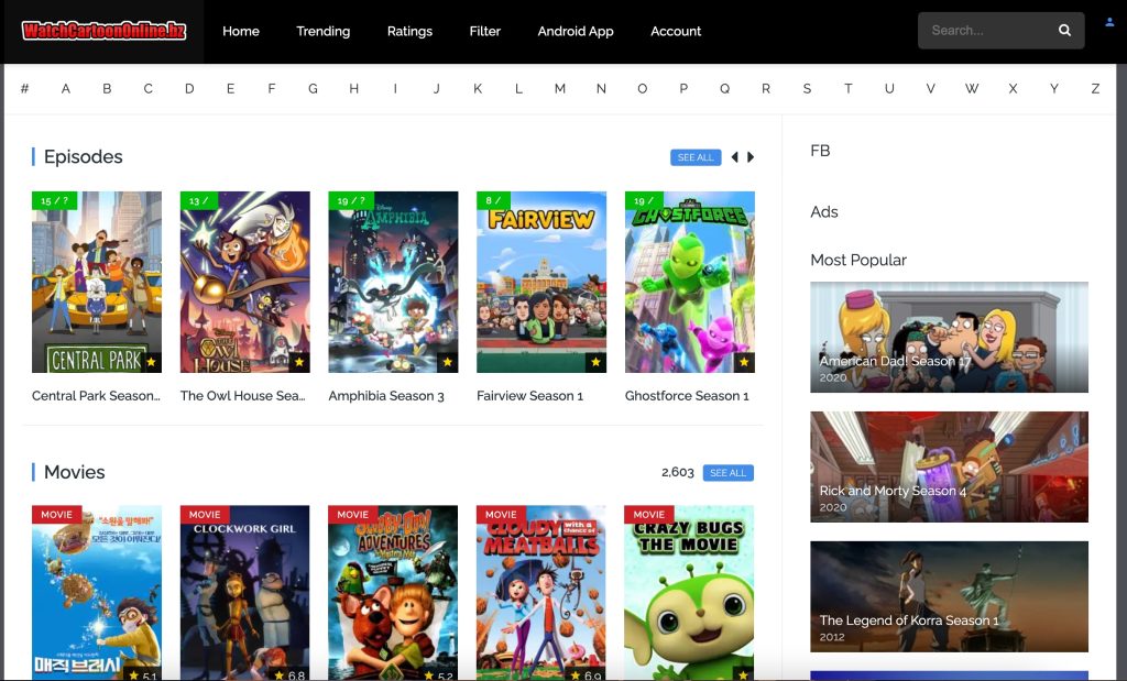 WatchCartoonsOnline - Melhor Alternativa ao KissCartoon