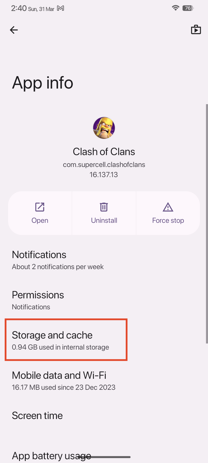 storage and cache