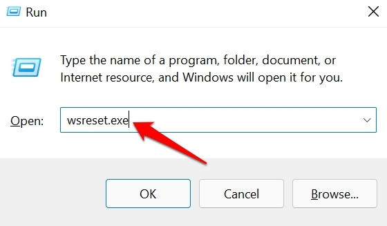 wsreset para restablecer Microsoft Store
