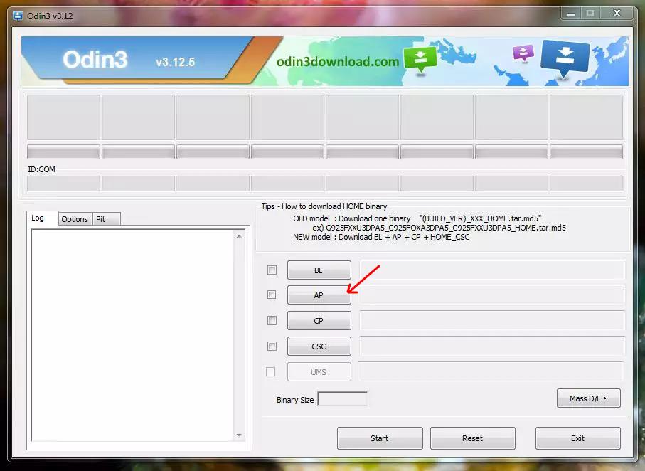 software odin para instalação
