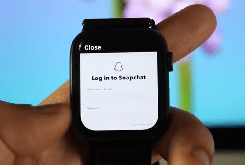 Log in to Snapchat