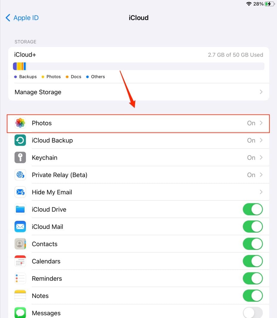 ¿Cómo desactivar la sincronización automática de fotos de iCloud?