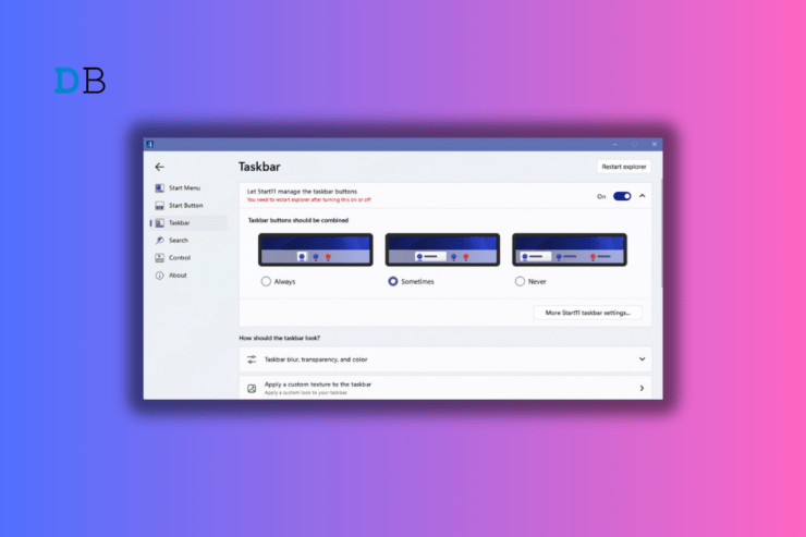 Come disaggregare le icone della barra delle applicazioni su Windows 11
