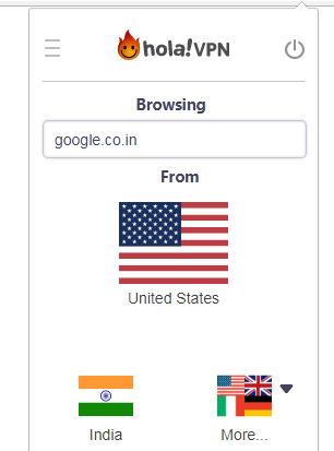 Extension Hola VPN