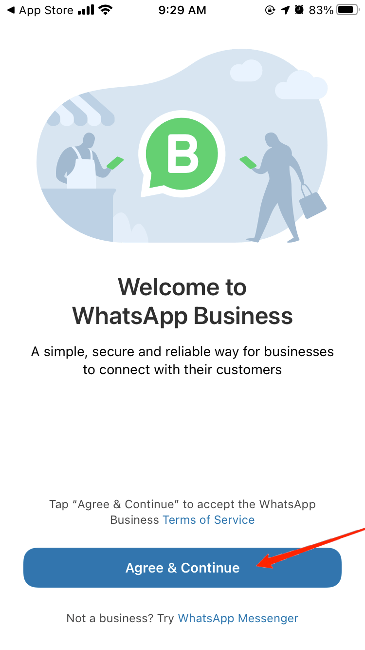 whatsapp business setup