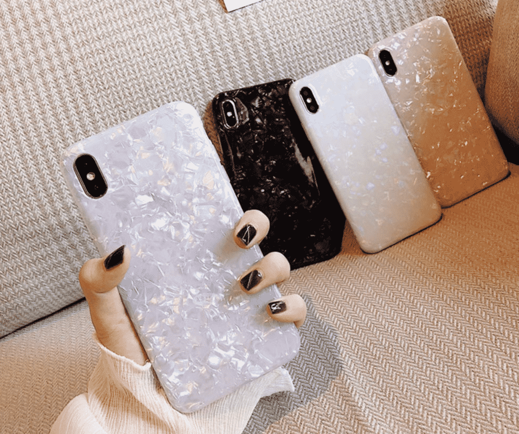Custodia Glossy Glitter per iPhone SE 2020