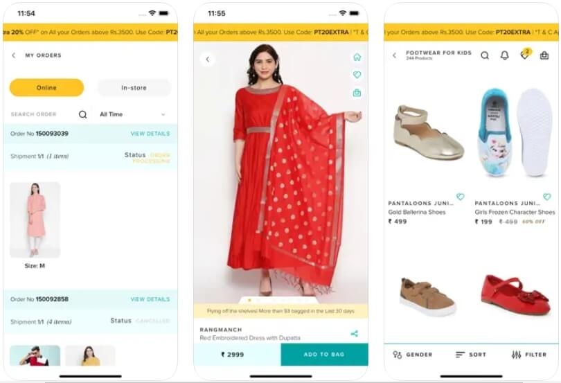 Pantaloons - Meilleures Applications de Shopping de Vêtements en Inde