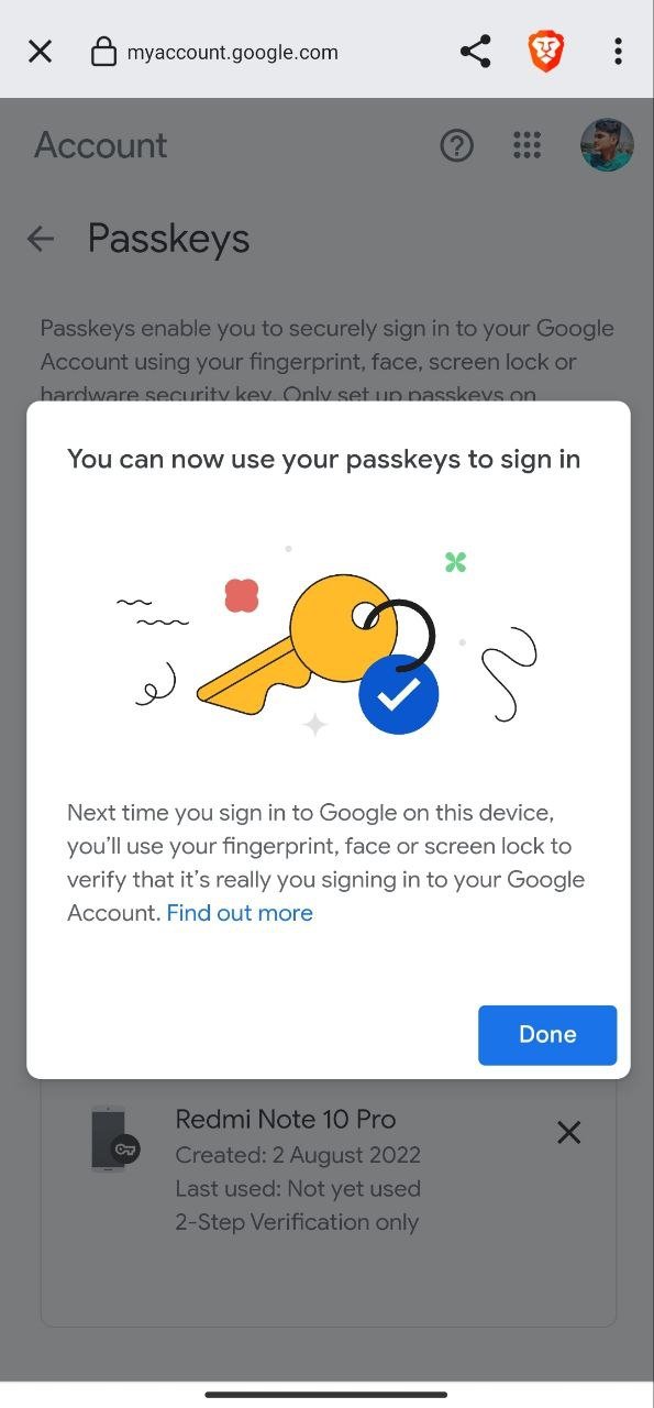 verifica Passkey