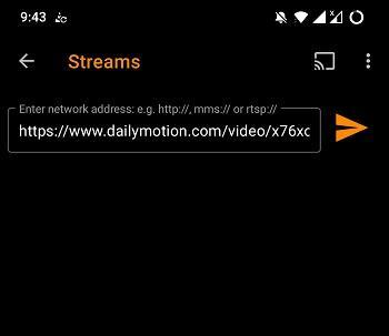 Pegar la URL
