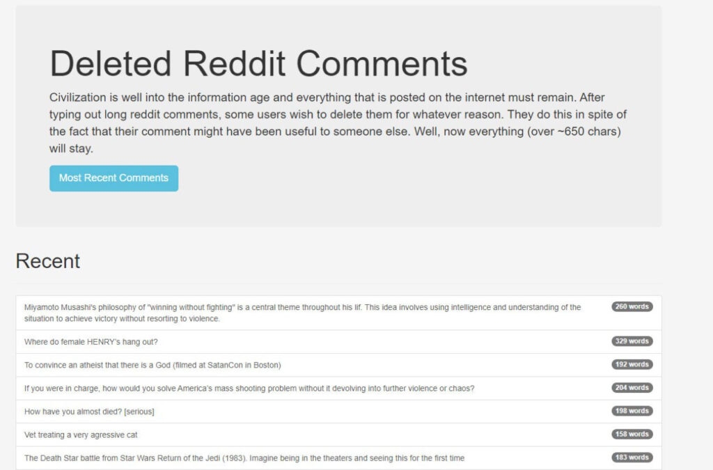 Resavr - Ver Postagens Excluídas do Reddit
