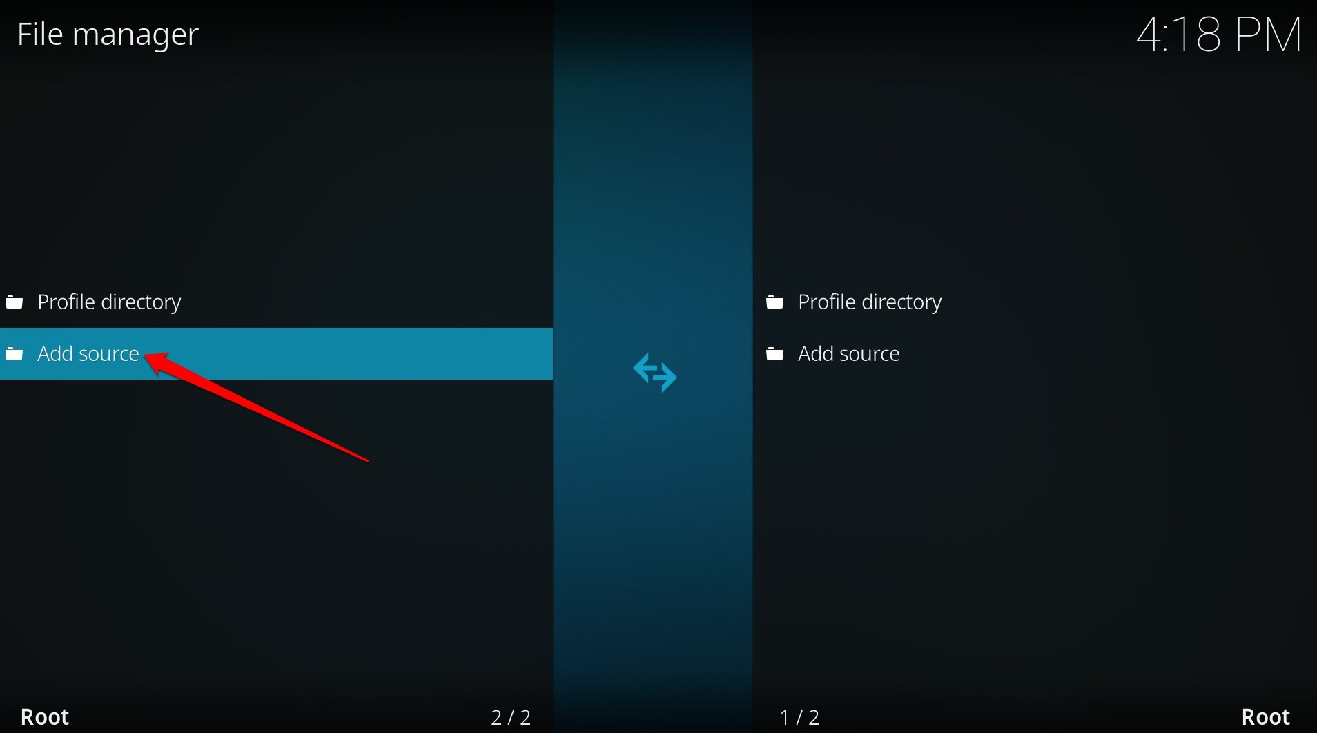 Adicionar fonte Kodi