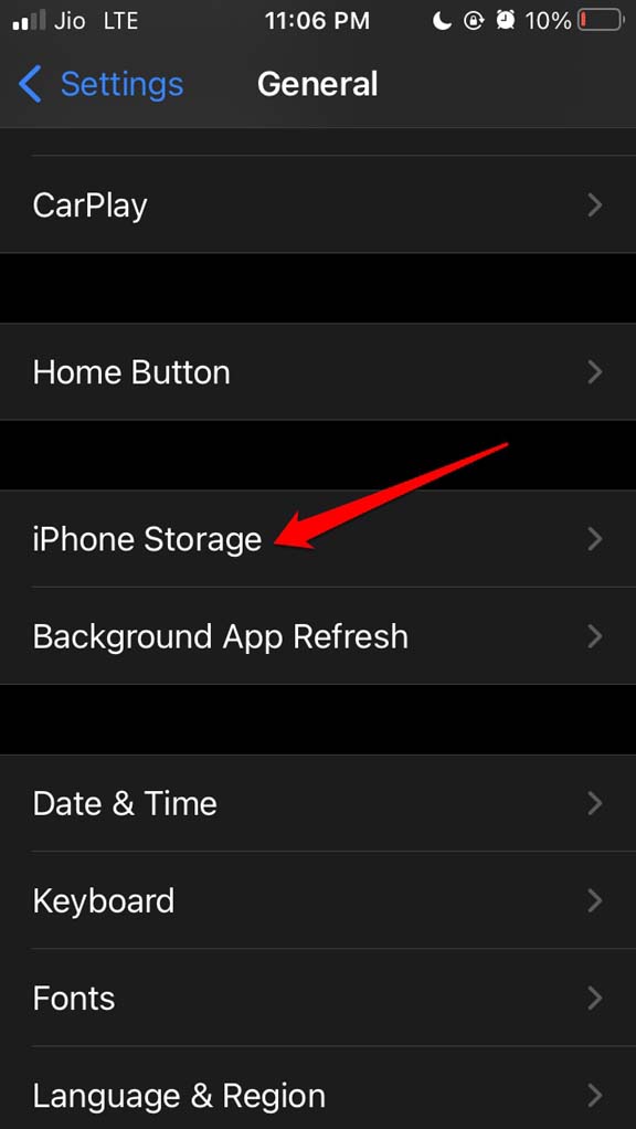 acceder al almacenamiento del iPhone