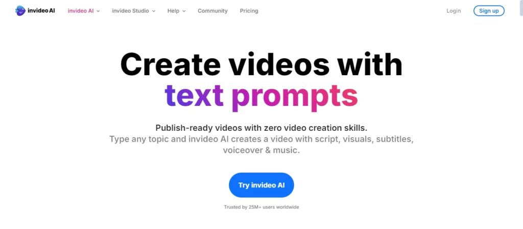 InVideo AI Text to Video