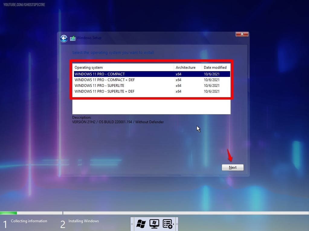 Ghost Spectre Windows 11