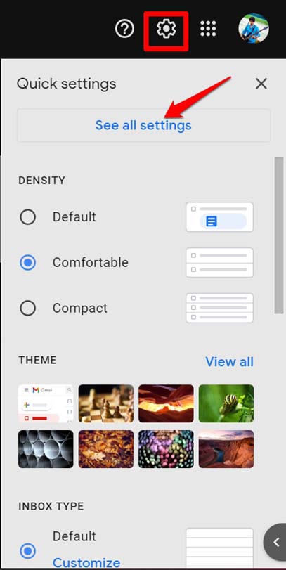 Gmail 모든 설정