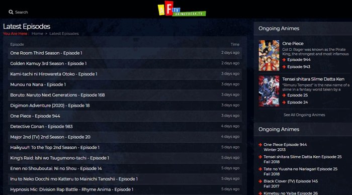 Sitios para Ver Anime