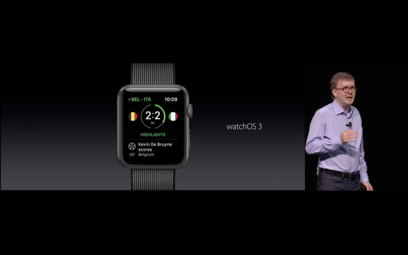 Apple annuncia watchOS 3