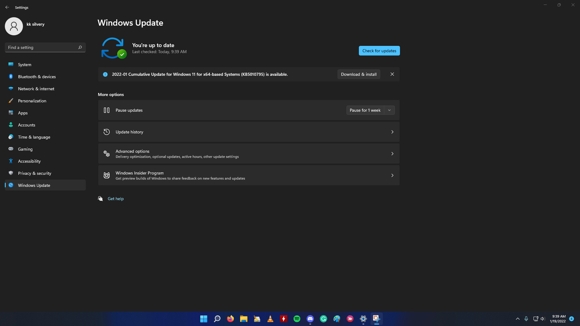 Mise à jour Windows