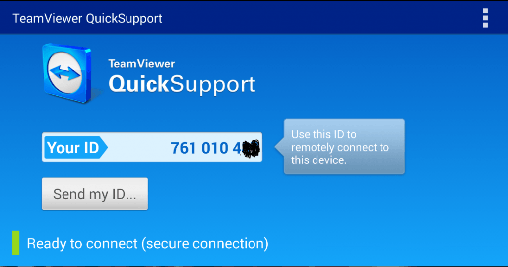 Aplicativo TeamViewer QS