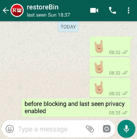 Contacto de WhatsApp no bloqueado y la privacidad está habilitada