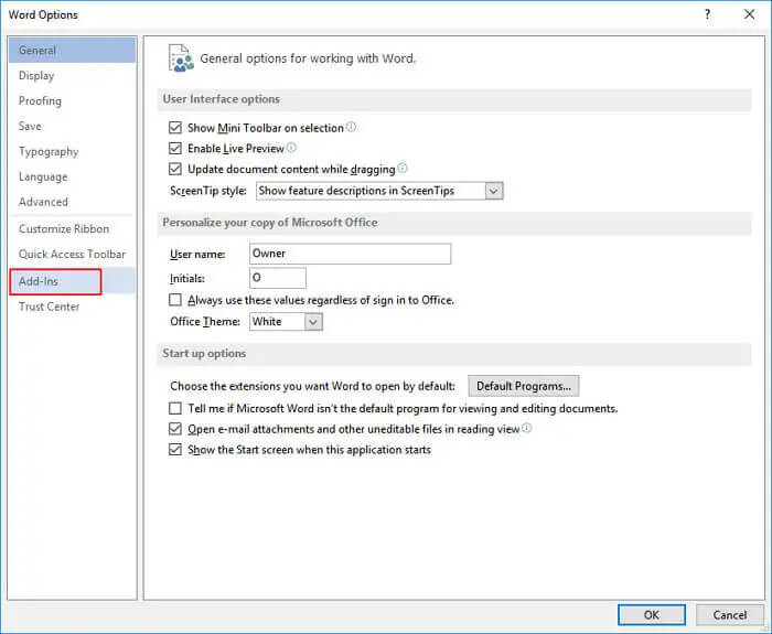 Microsoft Word No Responde