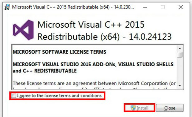 누락된 Visual C++ 재배포 패키지 설치 - ISDone.dll (ISArcExtract) 오류