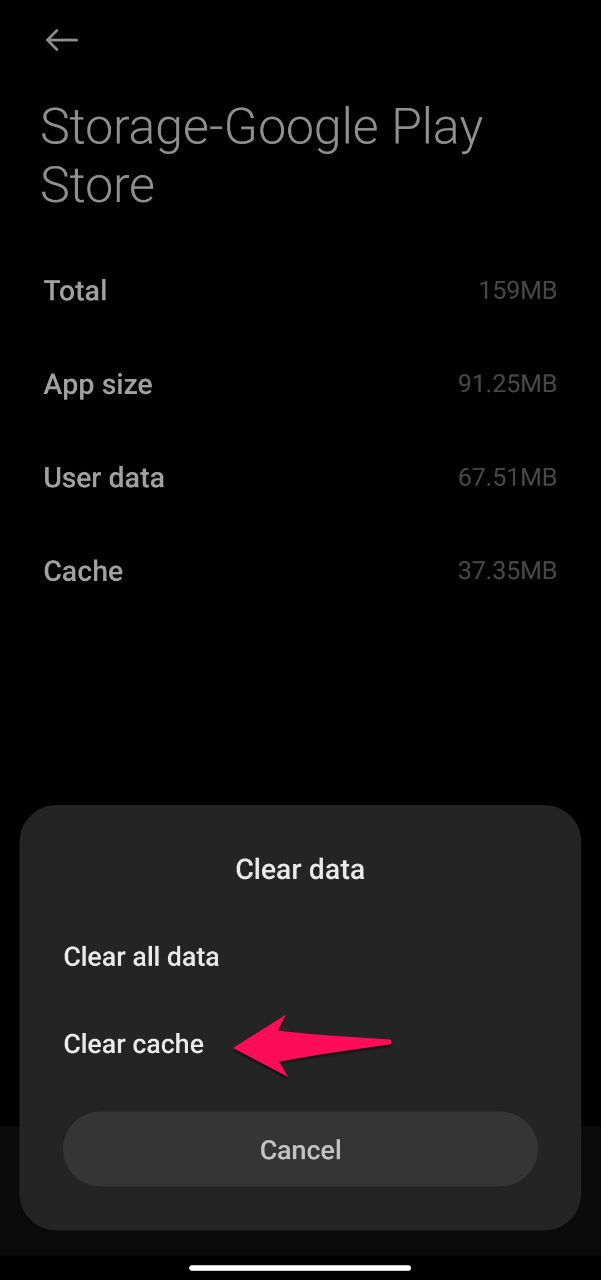Google PlayStore Cache und Daten löschen