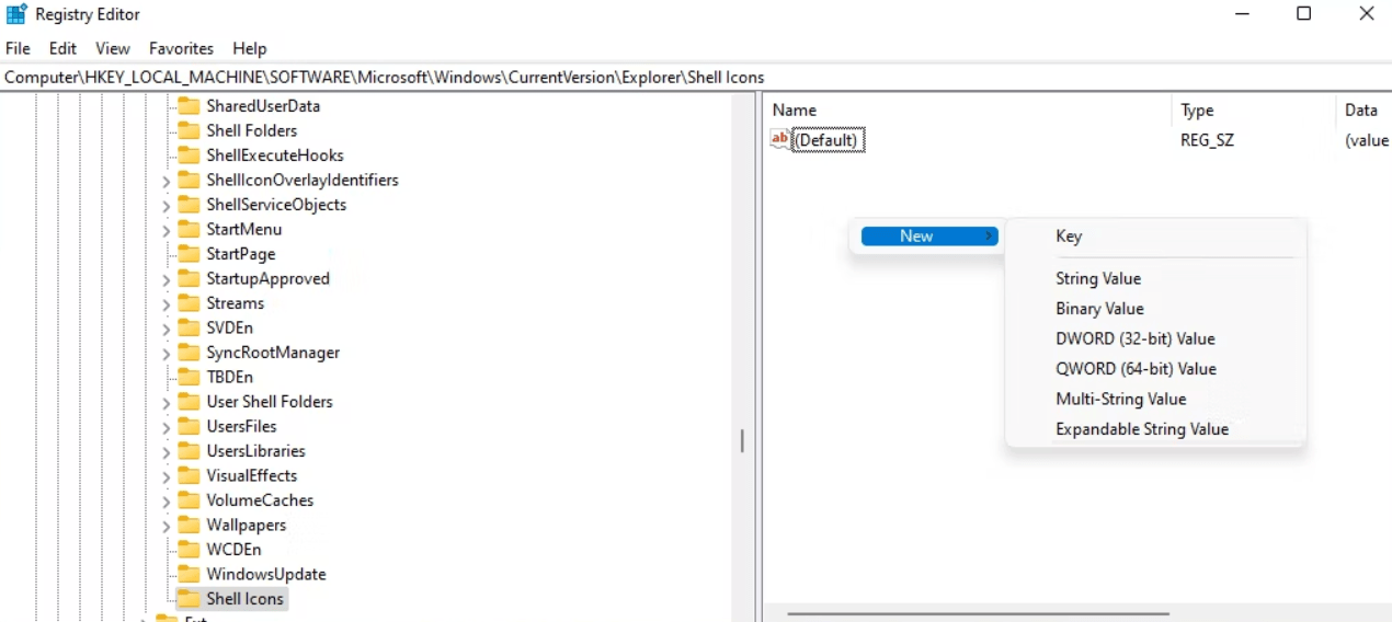 Come rimuovere le frecce dei collegamenti in Windows 11 3