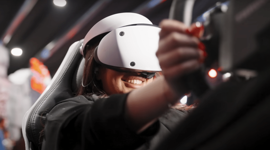Spielen eines Autospiels auf PSVR2